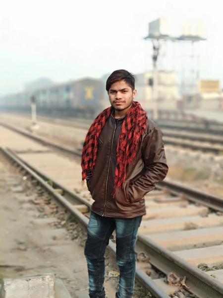 Man Wearing Brown Full-Zip Jacket