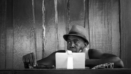 Man Wearing Brown Hat