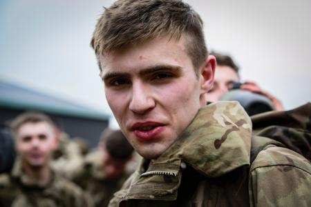 Man Wearing Military Uniform