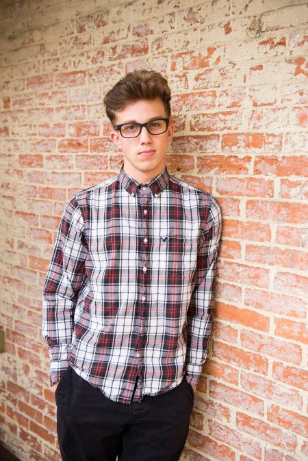 Man Wearing Plaid Dress Shirt