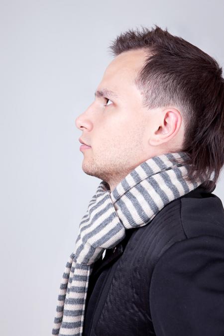 man with scarf