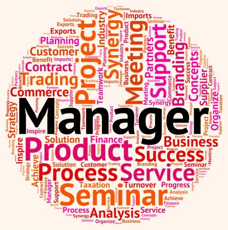 Manager Word Means Text Wordcloud And Principal