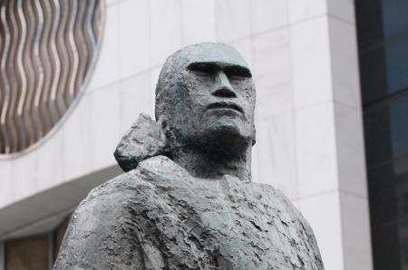 Maori Warrior sculpture in Auckland (bust)