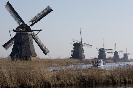 Windmills in Village