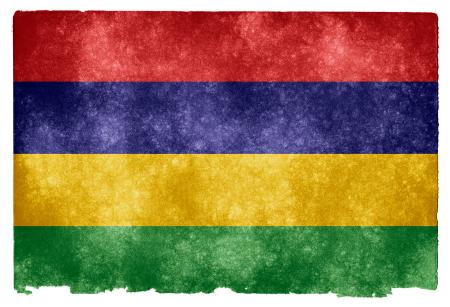 Mauritius Grunge Flag