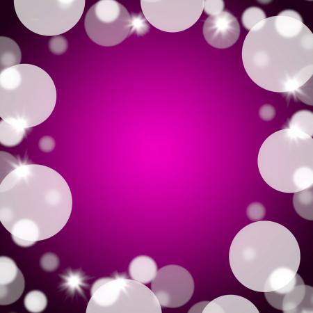 Mauve Bokeh Background With Blank Copy Space And Full Border