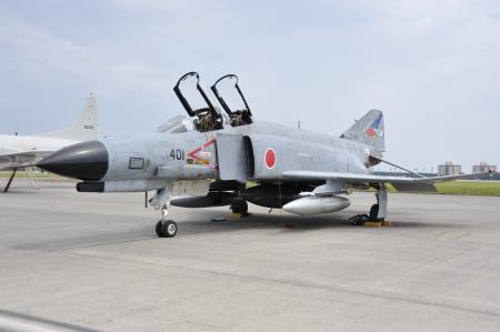 McDonnell F-4EJ kai (401) of 302 Sqn displayed at Yokota Air Base Friendship Festival 2009.