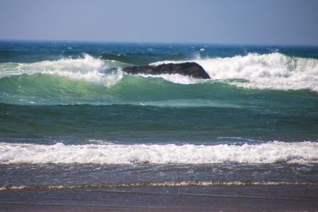 McPhillips Beach, Oregon, Blue green sea