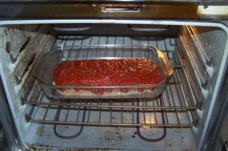 Meatloaf in Oven