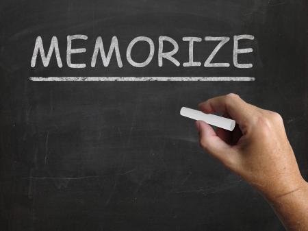 Memorize Blackboard Shows Learn Information By Heart