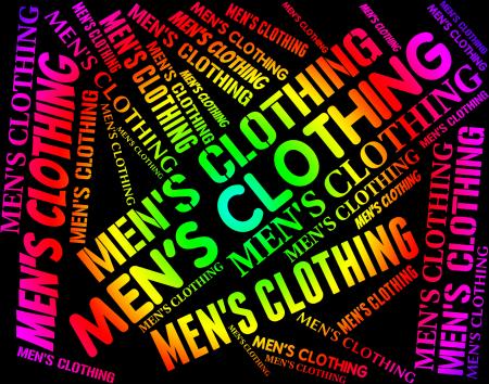 Mens Clothing Indicates Male Man And Mans