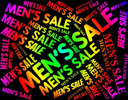 Mens Sale Means Person Offers And Offer