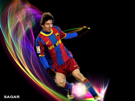 Messi Playing football Wallpaper