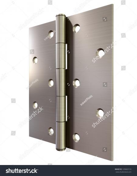 Metal door hinge