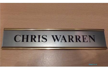 Metal nameplate
