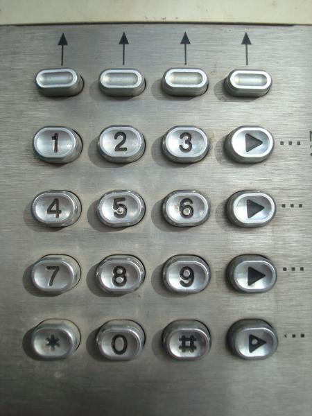 Metal phone dial-pad