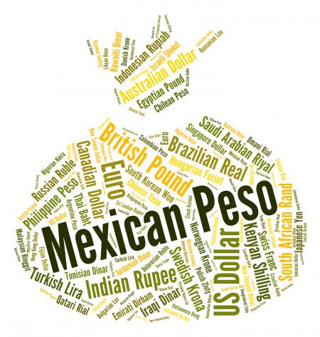 Mexican Peso Means Exchange Rate And Banknotes