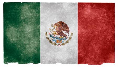Mexico Grunge Flag