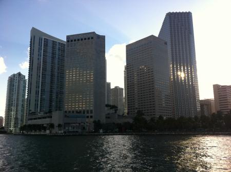 Miami Skyline from boat