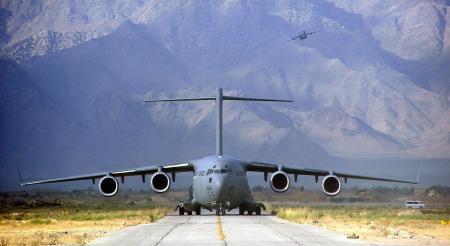 Military Cargo Plane Takeoff