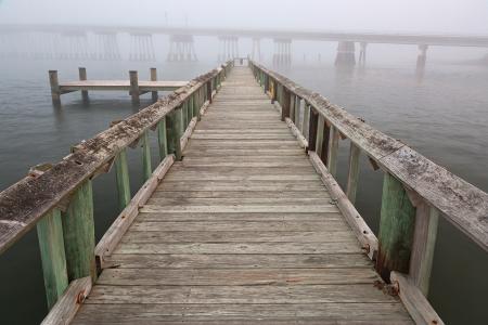 Misty Assateague Pier - HDR