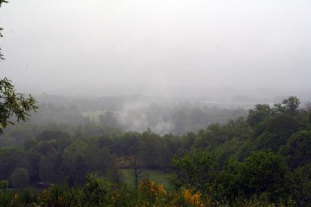 Misty hills