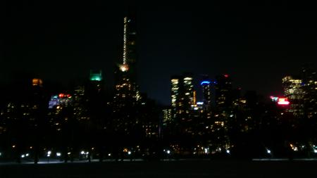 Mobilfoto. Central park natt