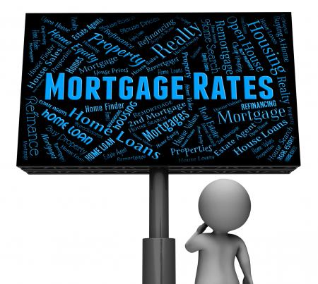 Mortgage Rates Represents Home Loan And Board