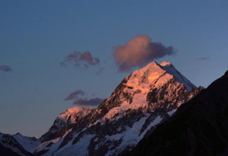 Mount Cook sunset.