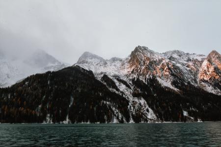 Mountain Beside Body of Water