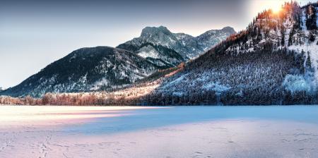 Mountain Covered With Snow