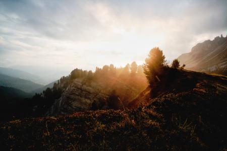 Mountain Ranges during Golden Hour