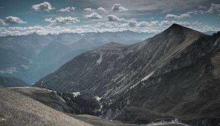 Mountain Under White Clouds at Daytime