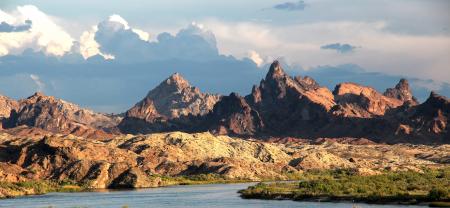 Mountains and River during Daytime