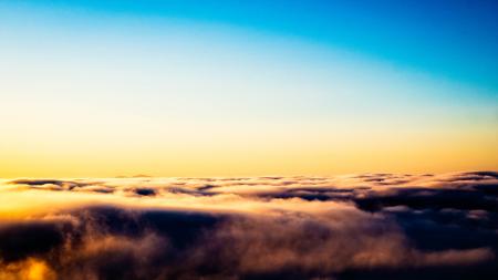 Mt. Diablo peeking above the fog