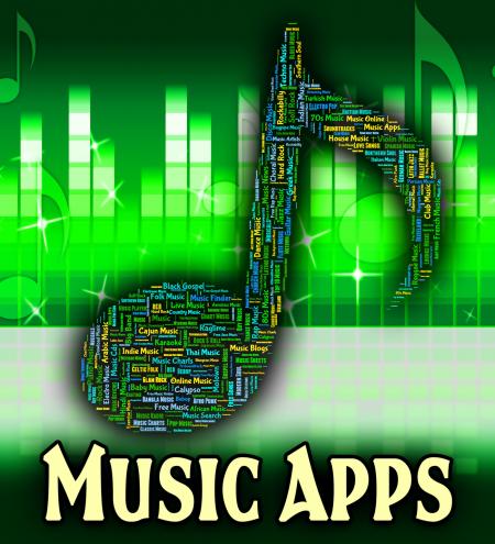 Music Apps Shows Sound Tracks And Acoustic