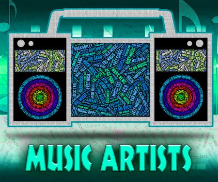 Music Artists Represents Sound Track And Audio