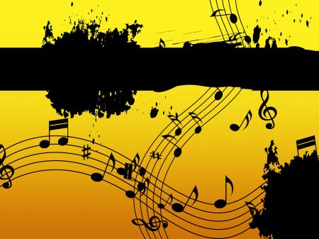 Music Background Means Black Line Classical And Harmony