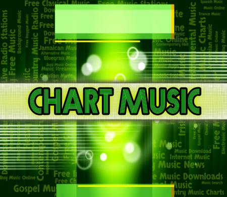 Music Charts Means Best Sellers And Albums