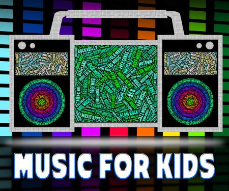 Music For Kids Shows Sound Tracks And Acoustic