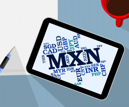 Mxn Currency Indicates Exchange Rate And Foreign