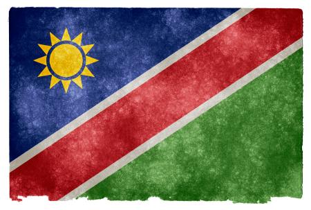 Namibia Grunge Flag