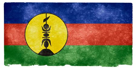 New Caledonia Grunge Flag