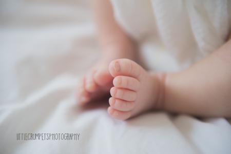 Newborn baby feet