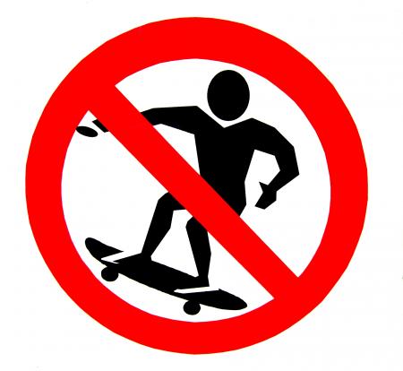 No Skateboards Allowed