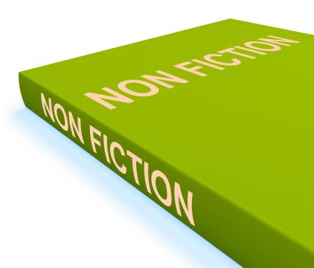 Non Fiction Book Shows Educational Text Or Facts