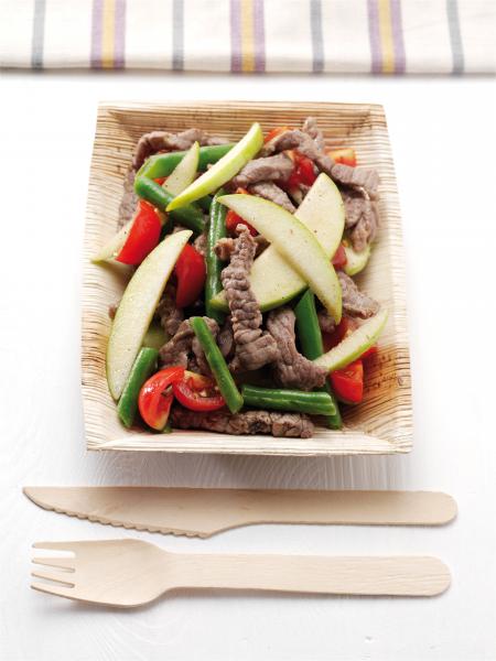 Nouvelle cuisine. Delicious plate ready