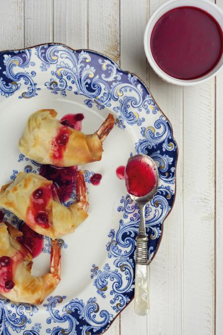 Nouvelle cuisine. Delicious plate ready