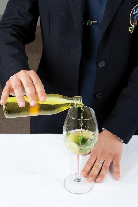 Nouvelle cuisine. Delicious plate ready