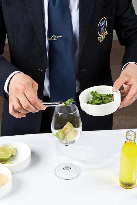 Nouvelle cuisine. Delicious plate ready